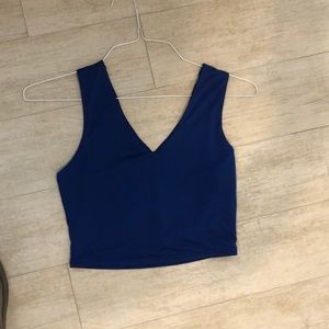 SHEIN Blue crop top